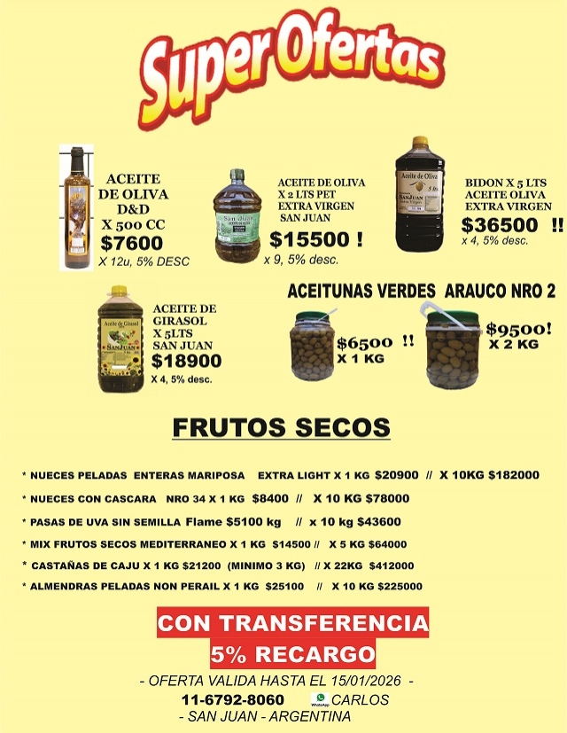 _super ofertas olivas   enero 2026